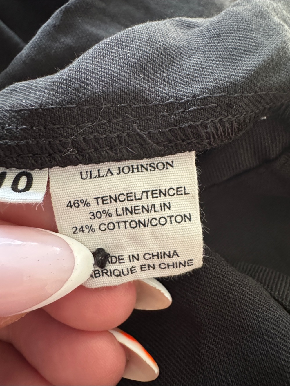 Ulla Johnson Linen Willa Pinafore Dress Black Size 10 - Picture 7 of 8